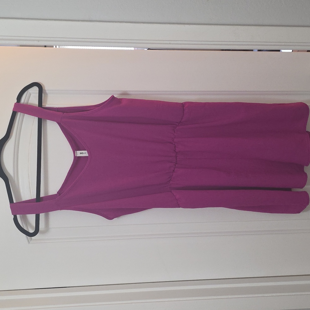 Vanilla Bay Magenta Woven Romper